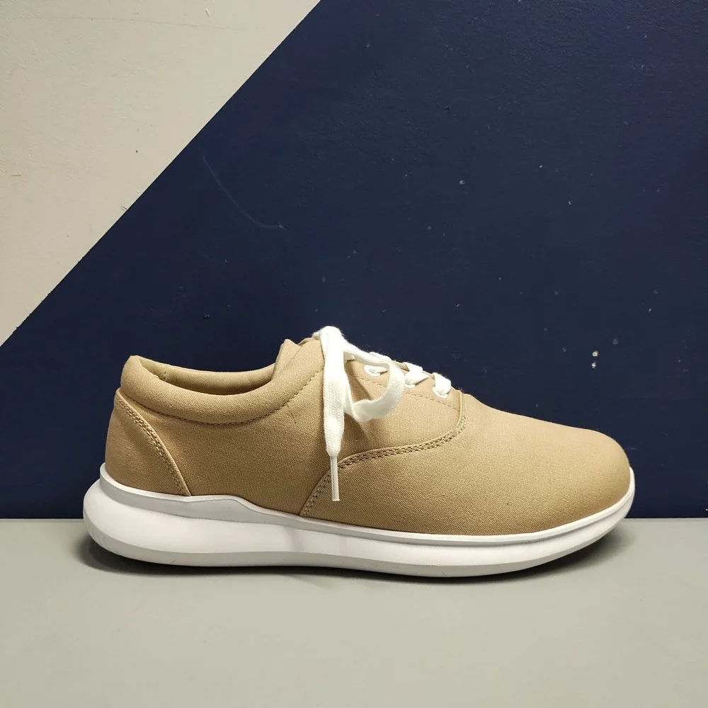 Propet Flicker Sneakers Womens US 10 Brown White Upper Canvas Lace‎ Up WAA192C
